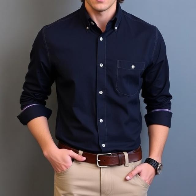 Men's Button Down Casual Shirt