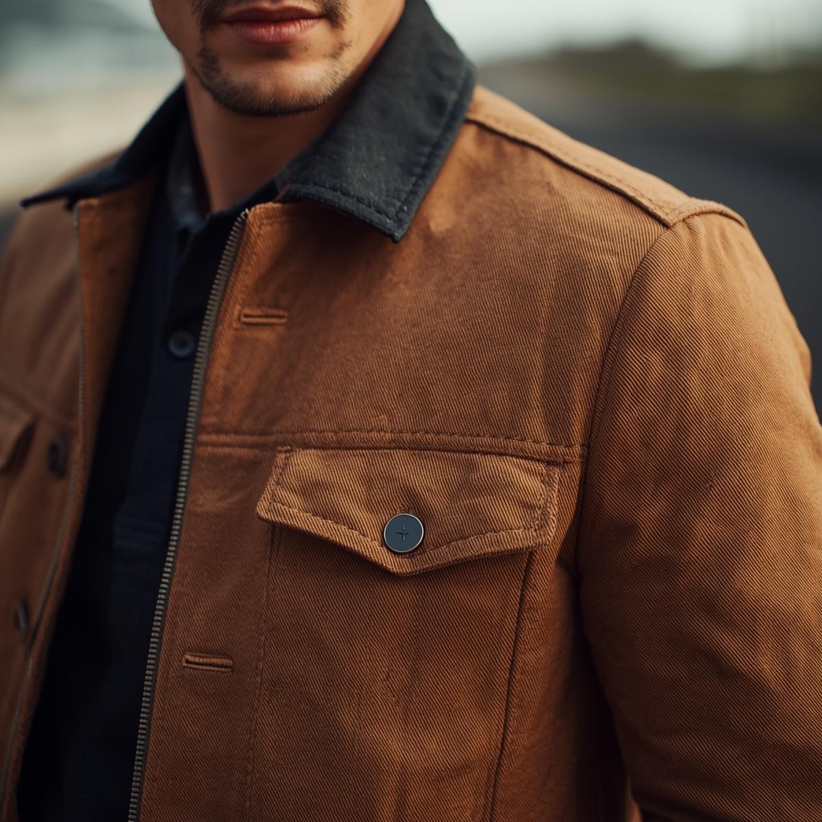 Brown Casual Leather Jacket