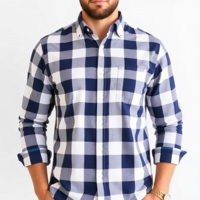 Men's Checkered Casual Shirt