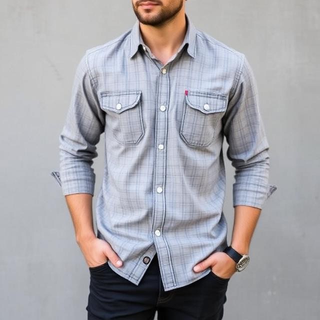 Men's Relaxed Fit Casual Shirt