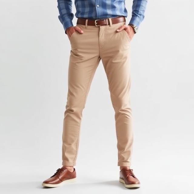 Men's Slim Fit Casual Trousers
