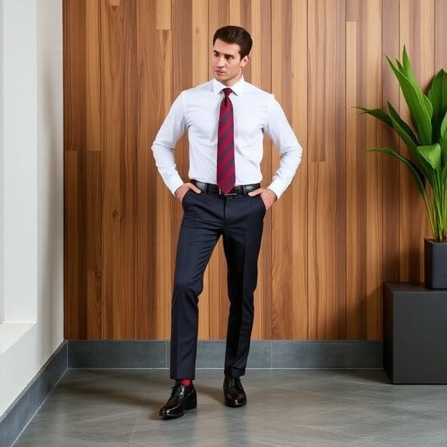 Men's Stretch Fit Office Trousers