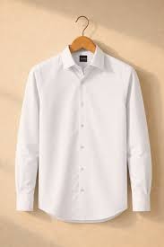 Classic White Men's Formal Shirt