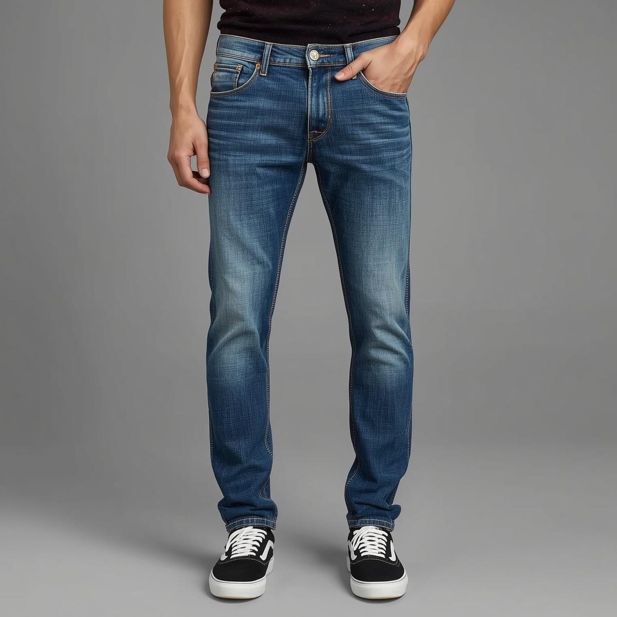 Blue Slim Fit Denim Jeans