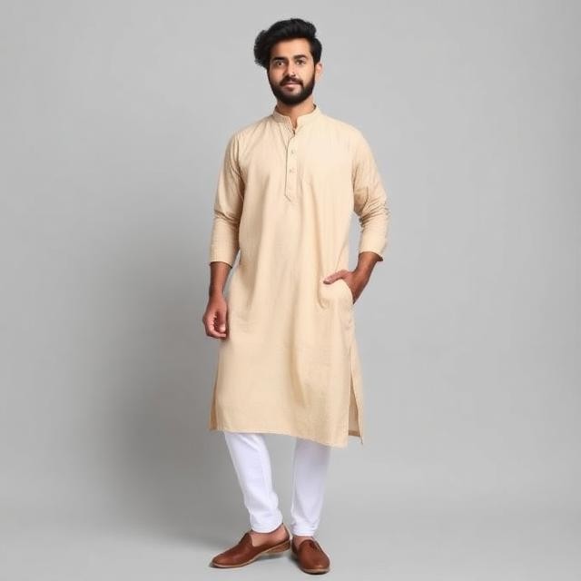 Men's Linen Casual Kurta