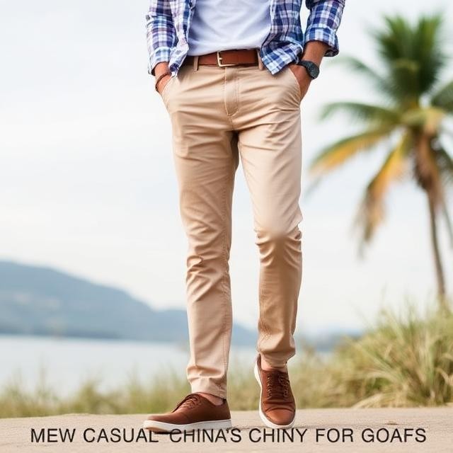 Men's Casual Chino Trousers
