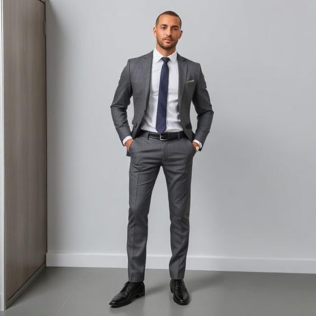Men's Straight Fit Formal Trousers