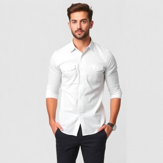 Men's Slim Fit Casual Shirt