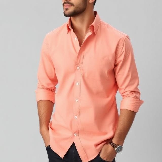 Men's Solid Color Casual Shirt
